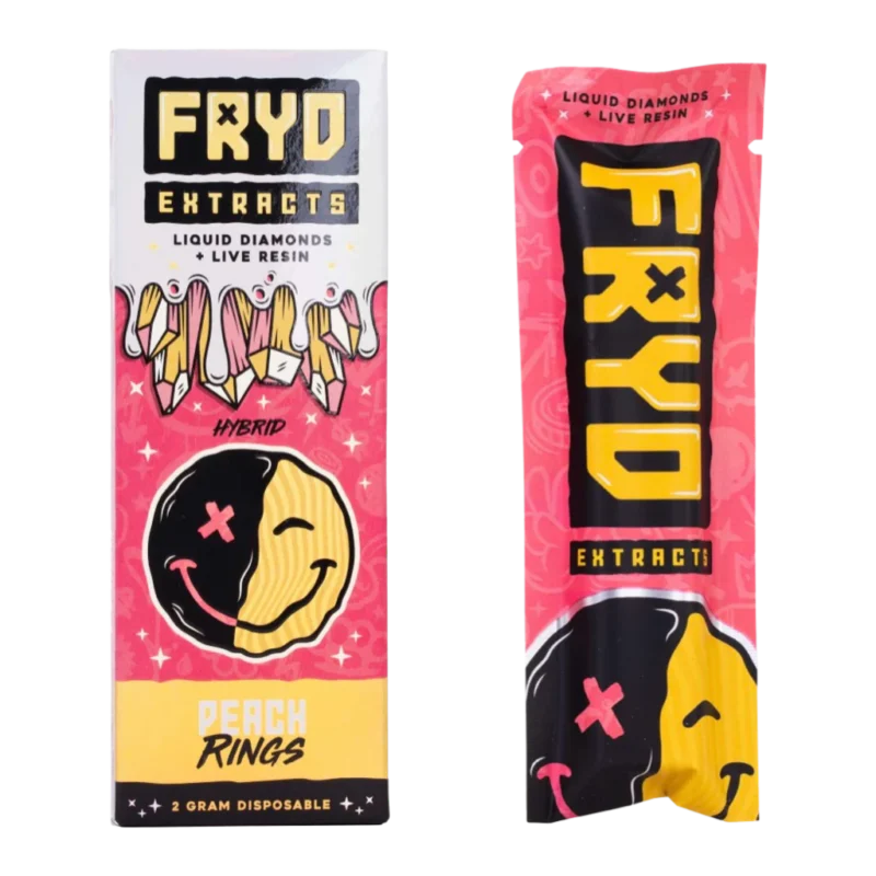 Buy THC Pens Andorra. Looking for a delicious and potent cannabis experience? Look no further than Fryd Live Resin Carts’ Peach Rings flavor!